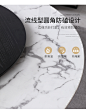 轻奢北欧大理石圆形餐桌现代简约带转盘饭桌创意小户型餐桌椅组合-tmall.com天猫