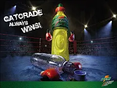 创意立体 男装/运动户外 Gatorade佳得乐运动饮料广告创意海报