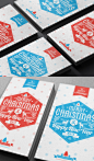Typography merry christmas card 2013