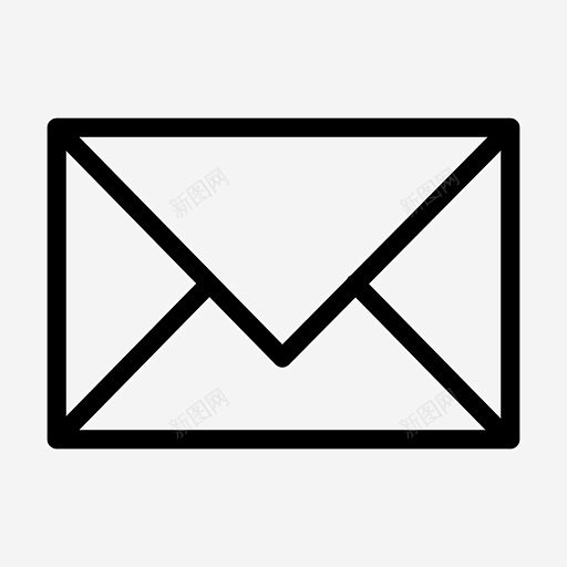 邮件电子邮件信封 图标 标识 标志 UI...