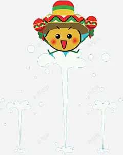 创意手绘儿童喷泉高清素材 免费下载 页面网页 平面电商 创意素材 png素材