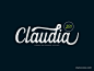 ClaudiaUI设计作品手写字体首页素材资源模板下载
