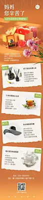 母亲节节日活动好物清单3D文章长图