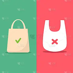 使用环保袋，停止使用塑料袋载体