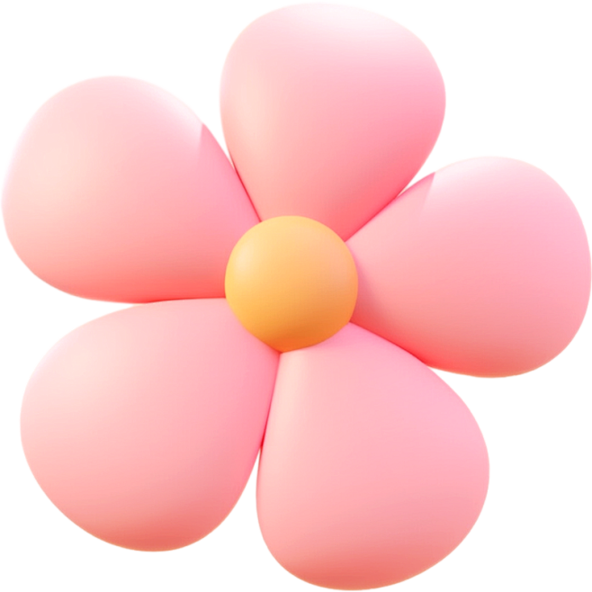 花瓣素材_通用软3D立体彩色粉色花朵花卉...