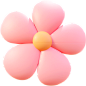 花瓣素材_通用软3D立体彩色粉色花朵花卉元素贴纸_193308870