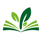 logo，绿叶，叶子，书，绿色，健康