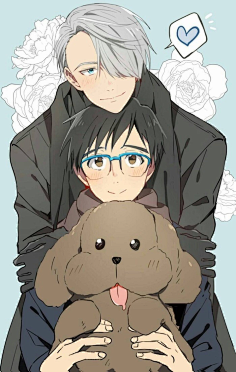 com采集李茶几采集到赛璐璐上色风格冰上的尤里 维克多 勇利 尤里