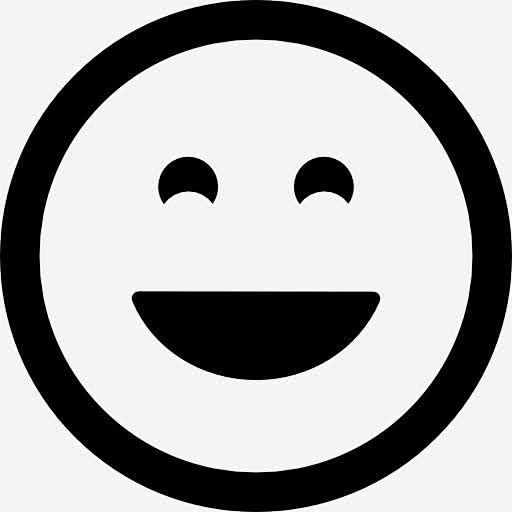 开心的微笑表情符号的图标