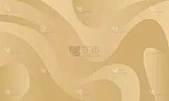 未来的海报。抽象的金色背景模板与梯度波。沙丘图像