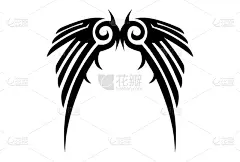 品牌名称,计算机图标,翅膀,华丽的,动物,鸟类,复古