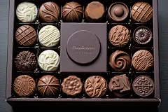 巧克力礼物美食场景摄影图