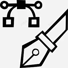 绘制喷泉墨水图标 免费下载 页面网页 平面电商 创意素材