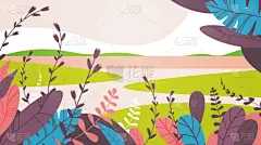 叶子,水平画幅,贺卡,春天,花,自然美,地形,草坪,花