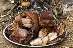 热烟熏自制培根