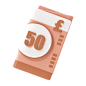 PNG素材：50英镑纸币