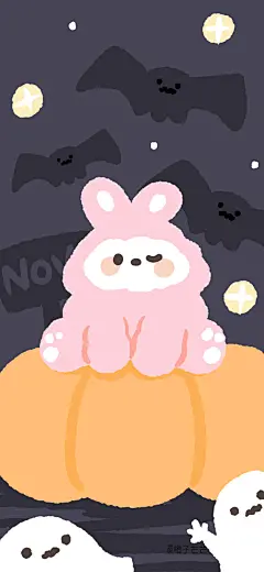 卡通 手机壁纸 十一月 cr:橙子芒芒