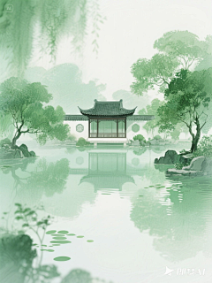 是秦绝呀采集到古风无人 ai底图(无垫图 关注可商)