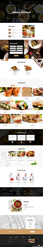 一组西餐厅的官网设计参考 #网站设计# #餐厅官网设计#