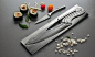 Deglon Stainless Steel Nesting Knives with Knife Block
