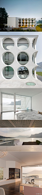 瑞士Philippe Stuebi Architects事务所设计的豪华别墅“O House”，位于瑞士的自然景点Vierwaldstättersee。
