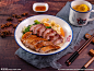 烧鸭拼叉烧饭