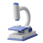 Microscope 3D Illustration