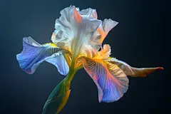 栽培盛开鸢尾草蝴蝶兰鸢尾花朵图片摄影图