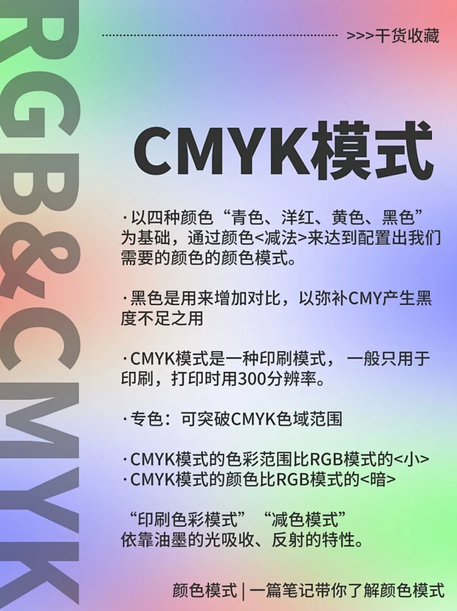 知识分享|一篇走进颜色模式的笔记 - 小红书-花瓣网