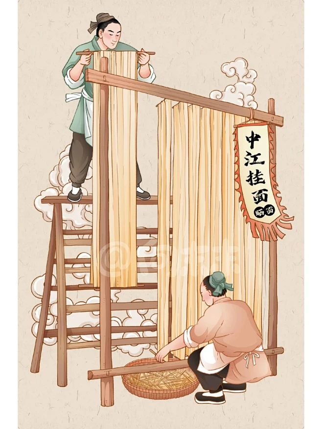 中江挂面工艺流程图 - 小红书