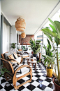 Urban jungle balcony