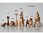 北欧木质创意大象松鼠兔子小动物木偶摆件家居软装简约工艺-淘宝网