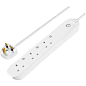 BG EHC31 3 Socket 1m 13A Smart Extension Lead White : BG 3 Socket 1m 13A Smart Extension Lead White