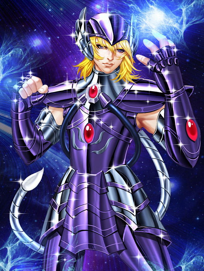 圣斗士星矢冥王神话thelostcanvas中的让叶白礼砥草涂鸦王国原创绘画