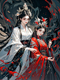 月夜啸声AI试验-古风女