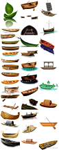 111款中国风水墨小船卡通船抽象小船创意小船小舟木船PNG免扣素材_PNG素材_素材下载-乐分享素材网