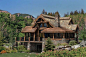 Log Home | Outdoor Space in a Log Home: The Alderbrook | PrecisionCraft Log Homes ...