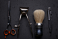 复古理发店高清图片 Barber shop wooden backgrounds
