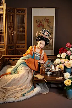 中国风古风国风古装美女汉服女孩人物摄影