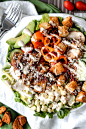 Garden Caesar Salad with Lemon Basil Chicken