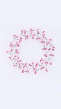 简洁清新素雅花环手机壁纸 540x960