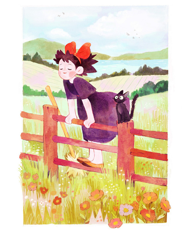 插画师 maud_bihan 的一组治愈...