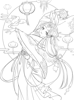 青霜MM采集到线稿