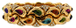 Colorful CHOPARD Diamond, Gems & Yellow Gold Bangle image 4