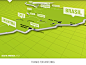 Map design & icon set for Renault - 2012 on Behance