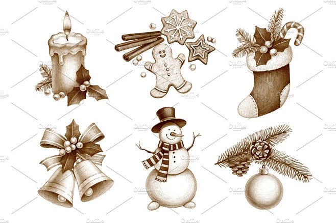 Christmas drawings :...