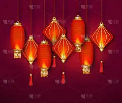 灯笼,传统节日,中国,红色,灯,东方人,春节,传统,华丽的,事件