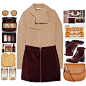 A fashion look from December 2015 featuring knot top, cotton knee length skirt and suede bootie. Browse and shop related looks.