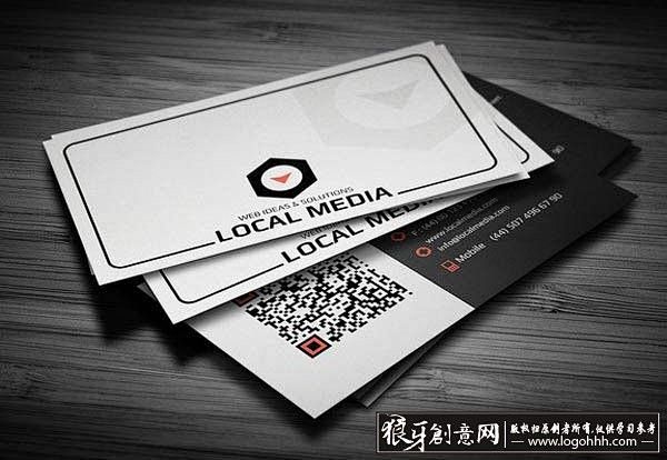 名片欣赏 现代企业名片版式设计欣赏 简约...