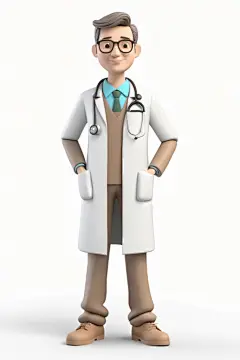 3D设计医生人物模型